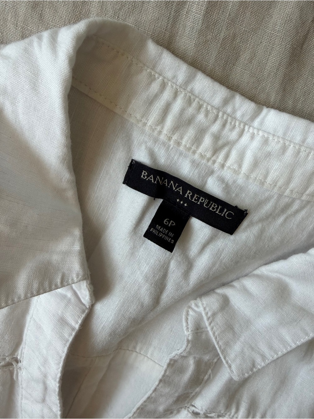 Banana Republic linen and cotton Sleeveless Button Down Tie Waist Midi dress - Picture 10 of 14